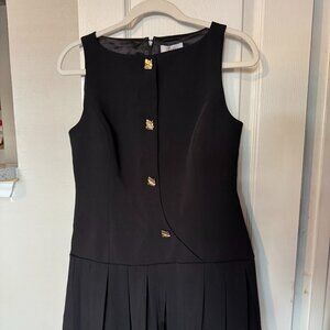 Mackenzie Sleeveless Pleated Mini Dress - Black